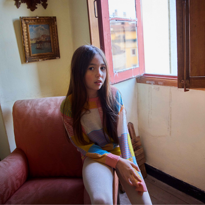 FISH&KIDS - PATCHWORK PASTELS SWEATER