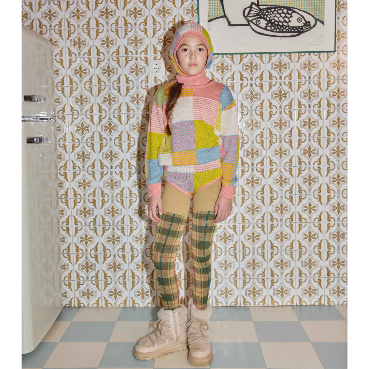 FISH&KIDS - PATCHWORK PASTELS SWEATER