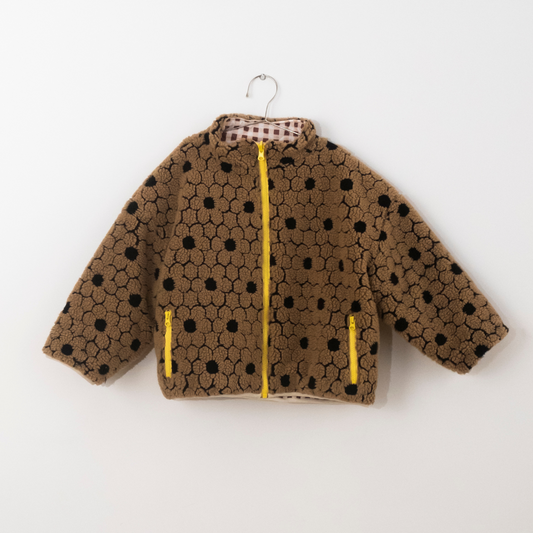 last one / 50%OFF / FISH&KIDS - TEDDY BEAR  REVERSIBLE JACSKET