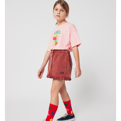 BOBO CHOSES - Tic Tac Toe ruffled skirt