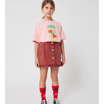 BOBO CHOSES - Tic Tac Toe ruffled skirt