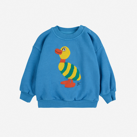 BOBO CHOSES - Striped Duck sweatshirt