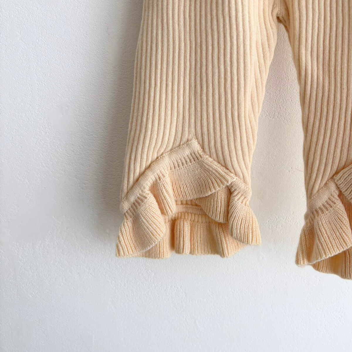 süß - Frilled Knit Unitard  ＜Ecru＞