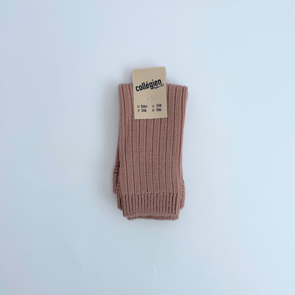 collegien - Hélène - Ribbed Merino Wool Legwarmers＜331 Vieux Rose＞