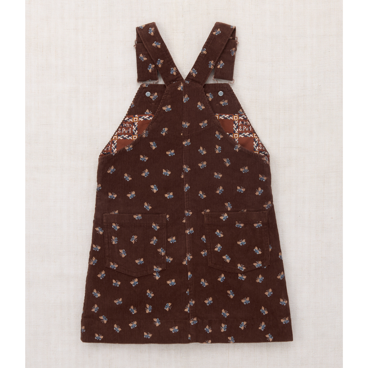 Misha&Puff - CORDUROY JUMPER DRESS  ＜DARK ROAST MARIPOSA＞