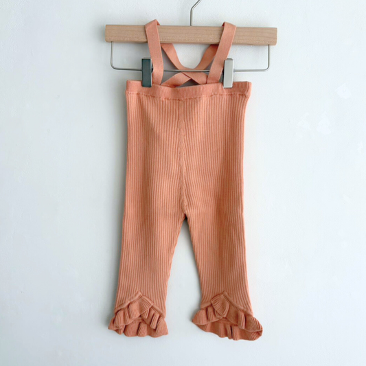 last one / süß - Frilled Knit Unitard  ＜Salmon＞