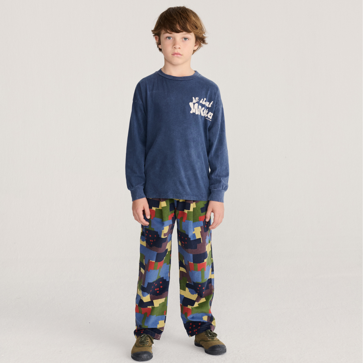 BOBO CHOSES - Paint Forest all over corduroy pants