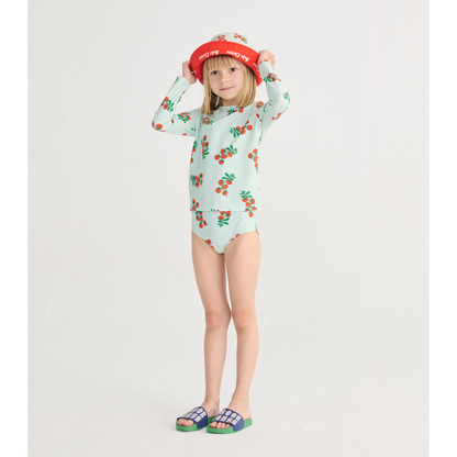 BOBO CHOSES - Juicy Tomatoes all over swim T-shirt culotte SET