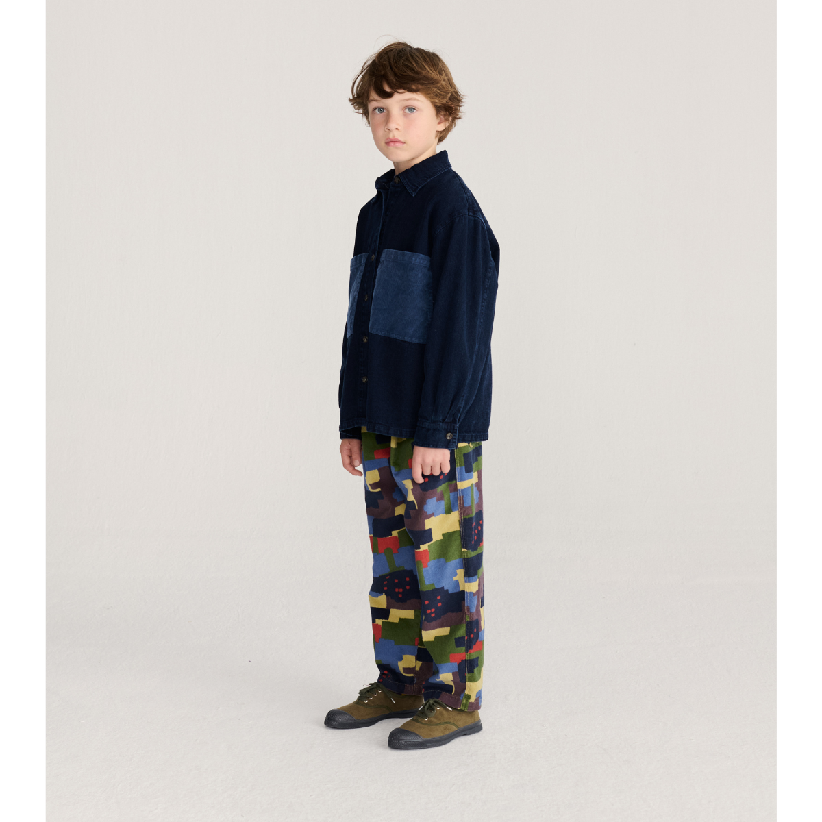 BOBO CHOSES - Paint Forest all over corduroy pants