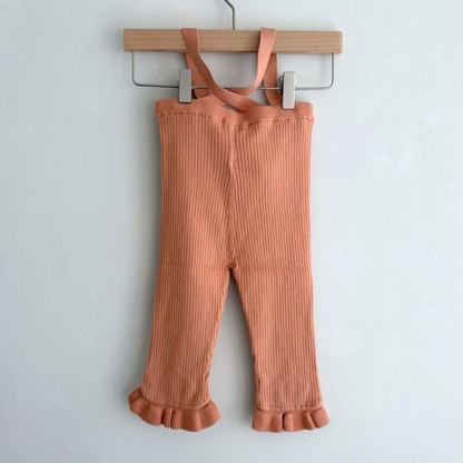 last one / süß - Frilled Knit Unitard  ＜Salmon＞