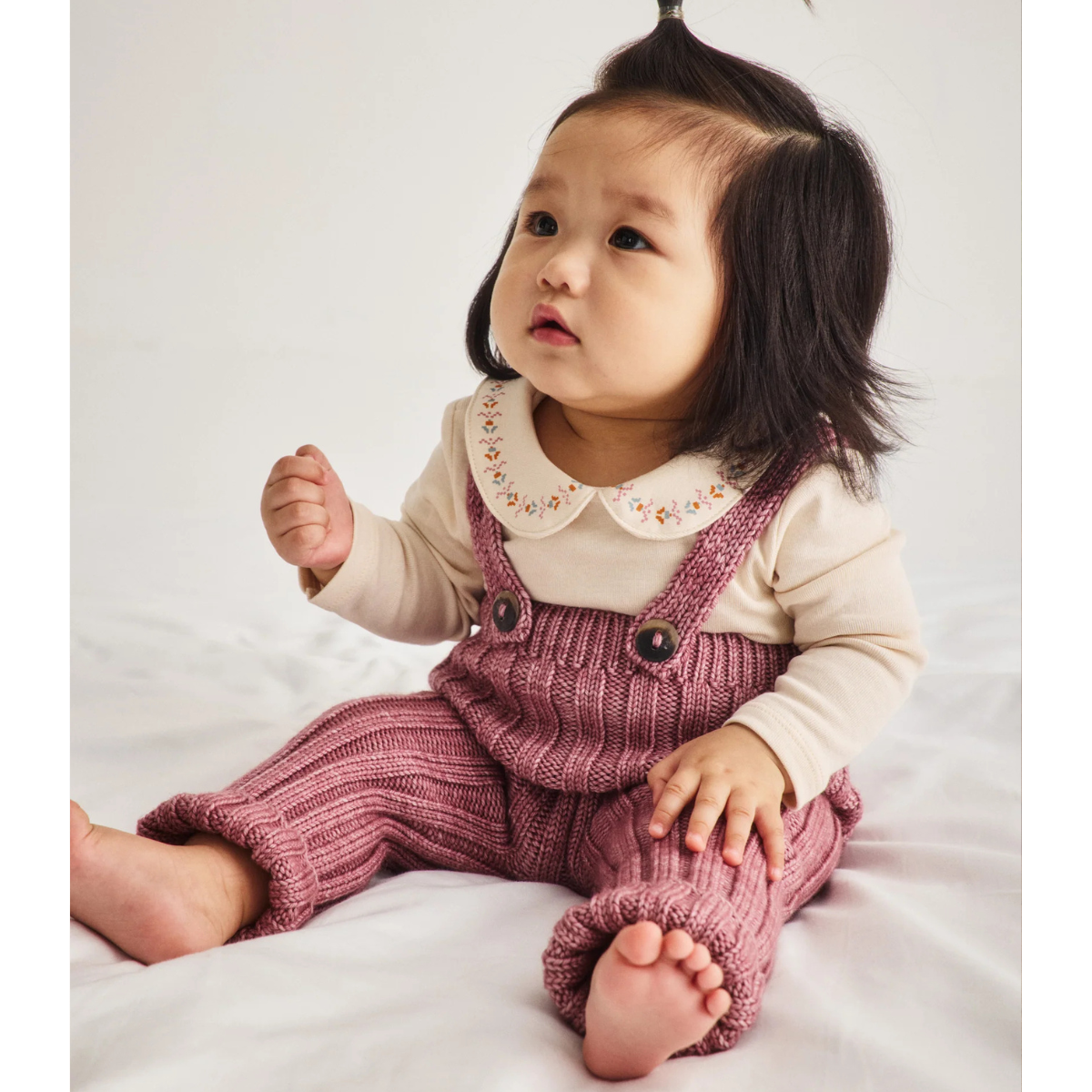 Misha&Puff - BABY RIB LONGIES  ＜ANTIQUE ROSE＞