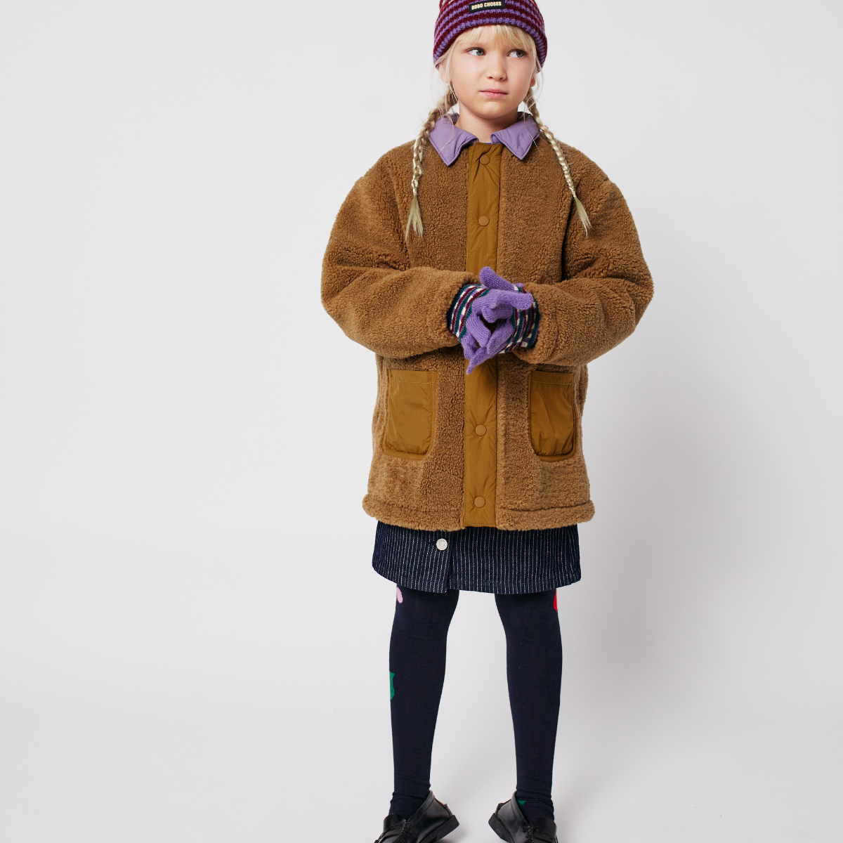 BOBO CHOSES - Bobo Choses sheepskin coat