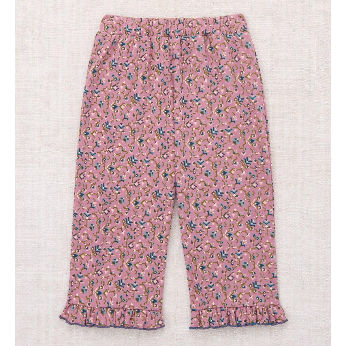 Misha&Puff - RUFFLE PEDAL PUSHER ＜ANTIQUE ROSE MILLEFLEURS＞