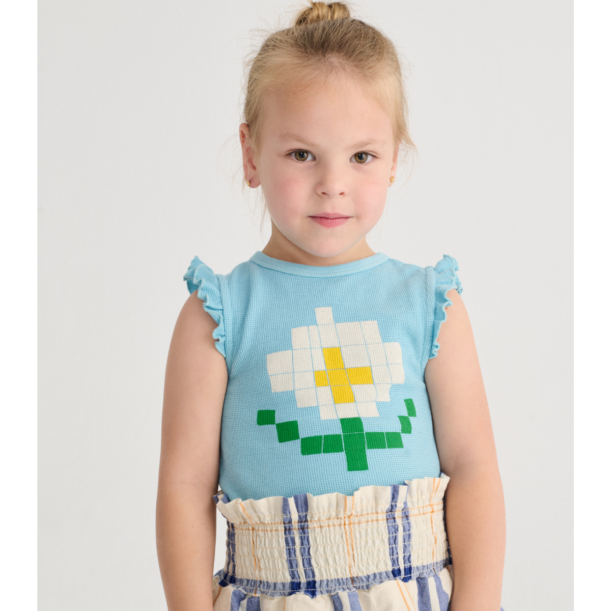 BOBO CHOSES - Pixel Daisy ruffled top