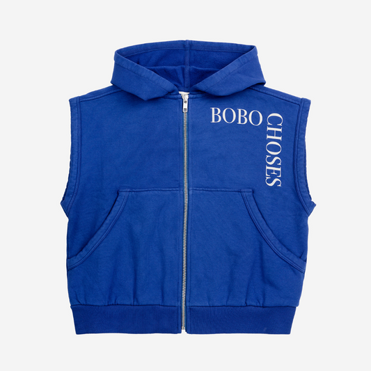 BOBO CHOSES - Bobo Choses sleeveles zipped hoodie