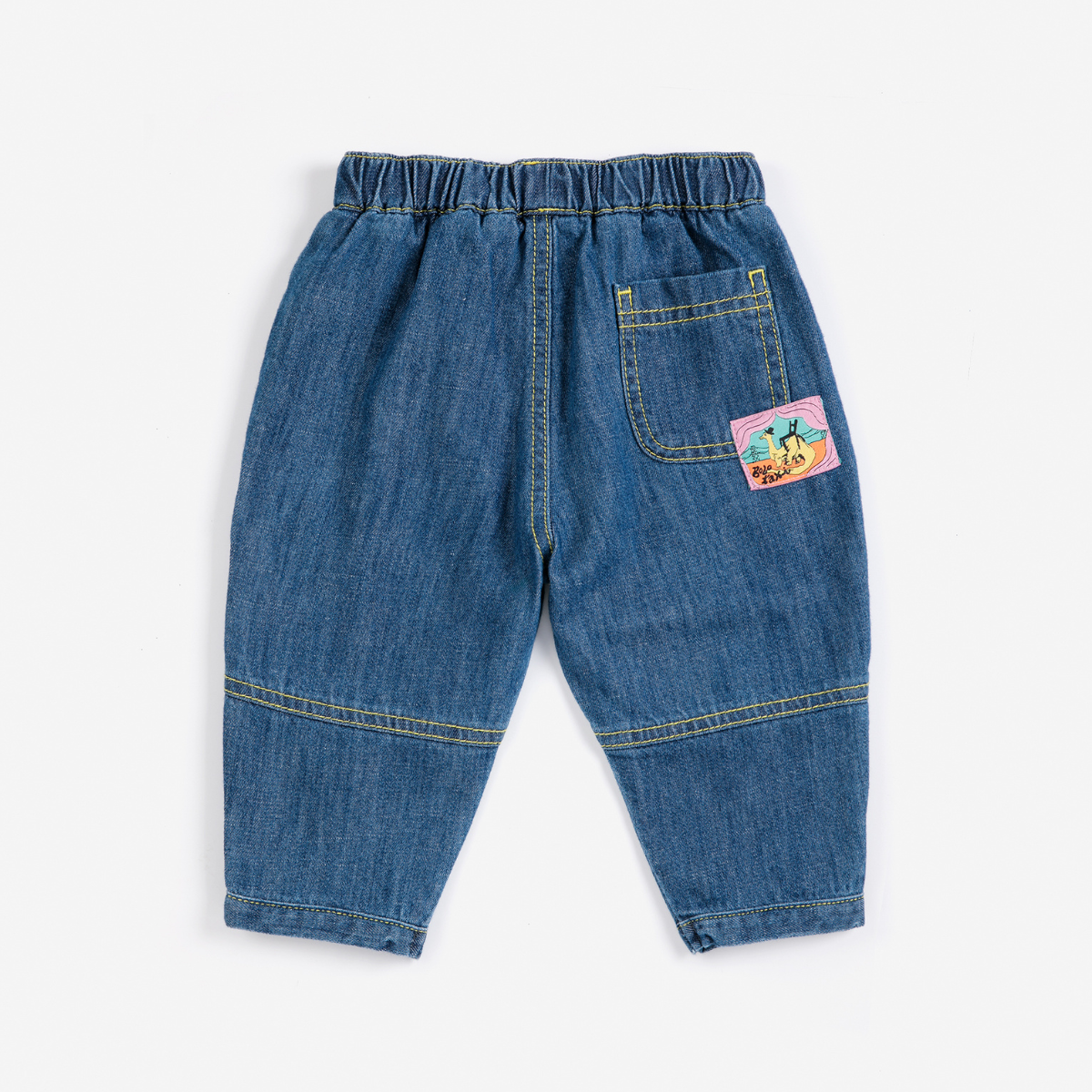 BOBO CHOSES - Taxi Saurus Tag baby denim pants