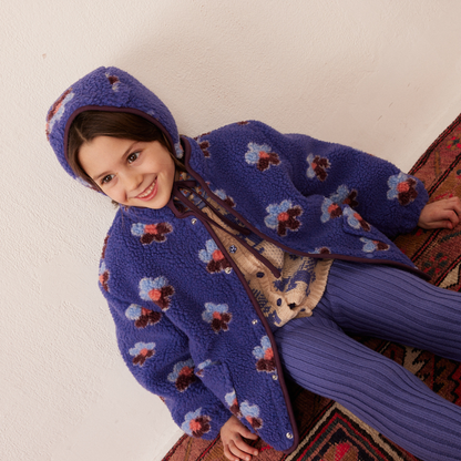 hello Simone - Bear fleece jacket Flower Storm
