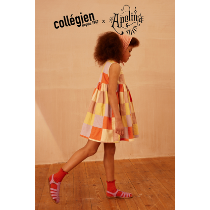 collegien × Apolina - Lili - Lace Trim Ribbed Ankle Socks＜088 Orange Confite＞