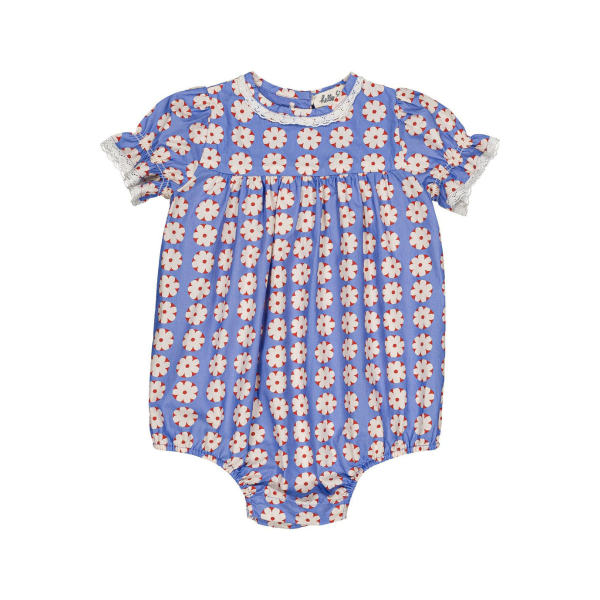 hello Simone - Lucette baby romper＜Pomponette Blue＞