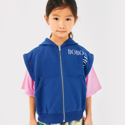 BOBO CHOSES - Bobo Choses sleeveles zipped hoodie