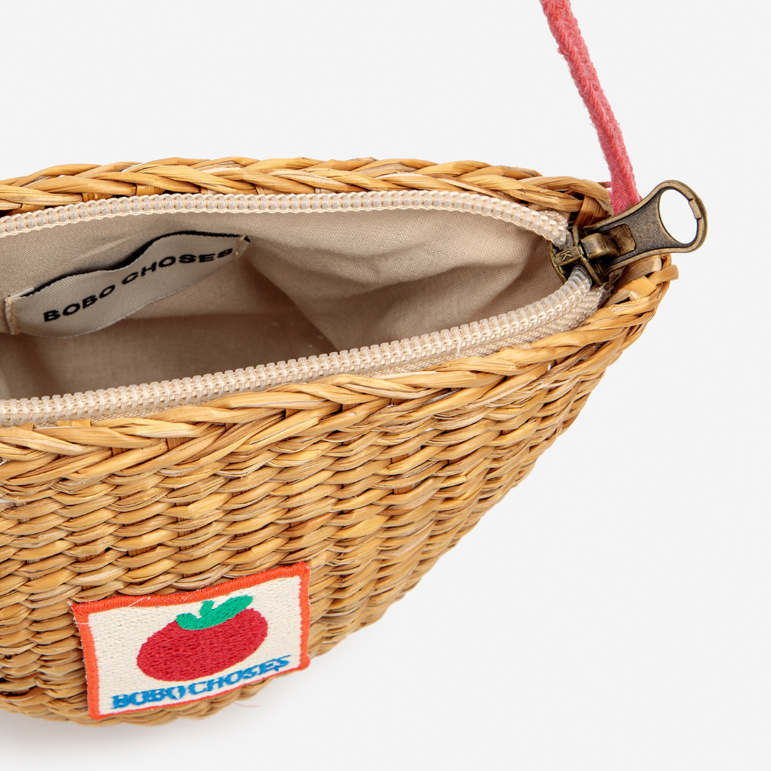 BOBO CHOSES - BC Tomato Patch raffia hand bag