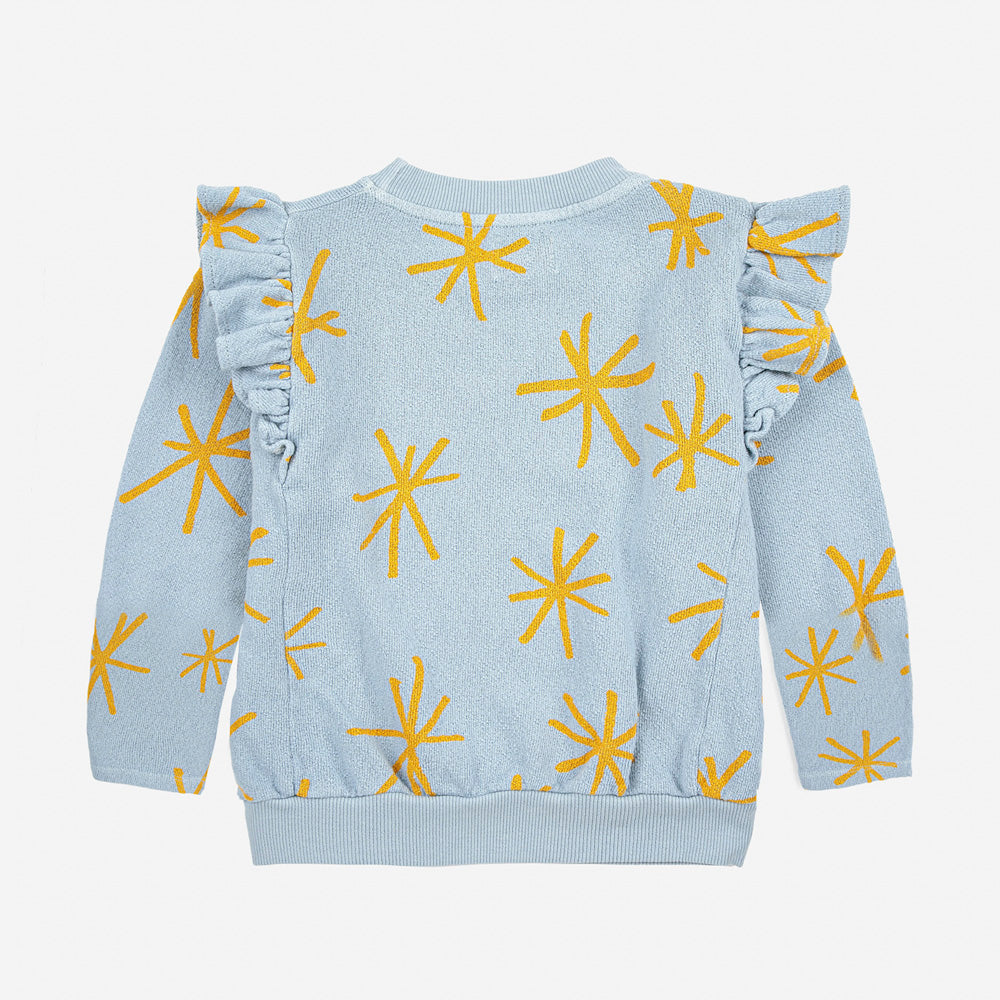 BOBO CHOSES - Sparkle all over ruffle sweatshirt