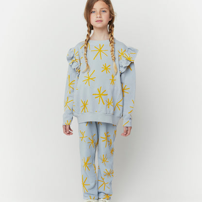 BOBO CHOSES - Sparkle all over ruffle sweatshirt