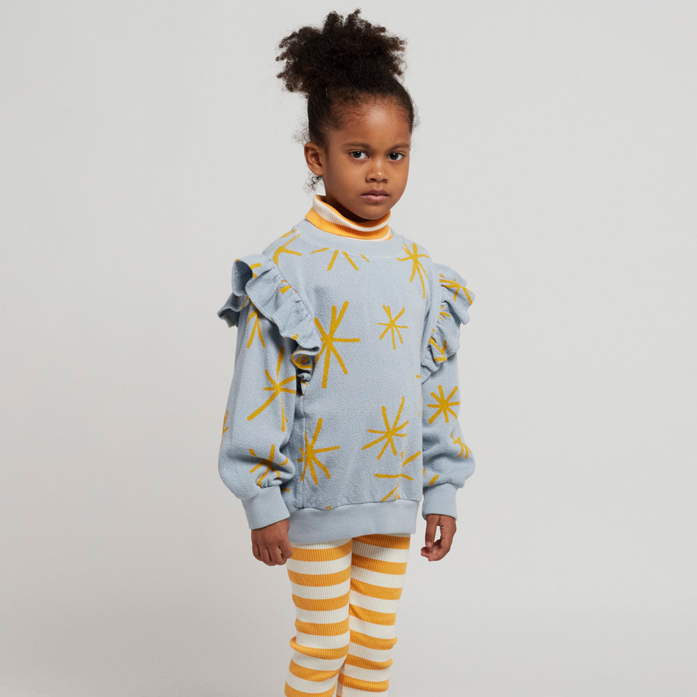 BOBO CHOSES - Sparkle all over ruffle sweatshirt