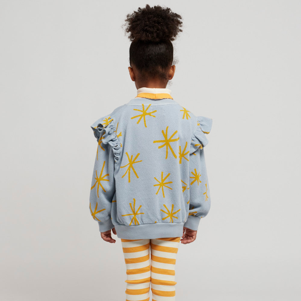 BOBO CHOSES - Sparkle all over ruffle sweatshirt