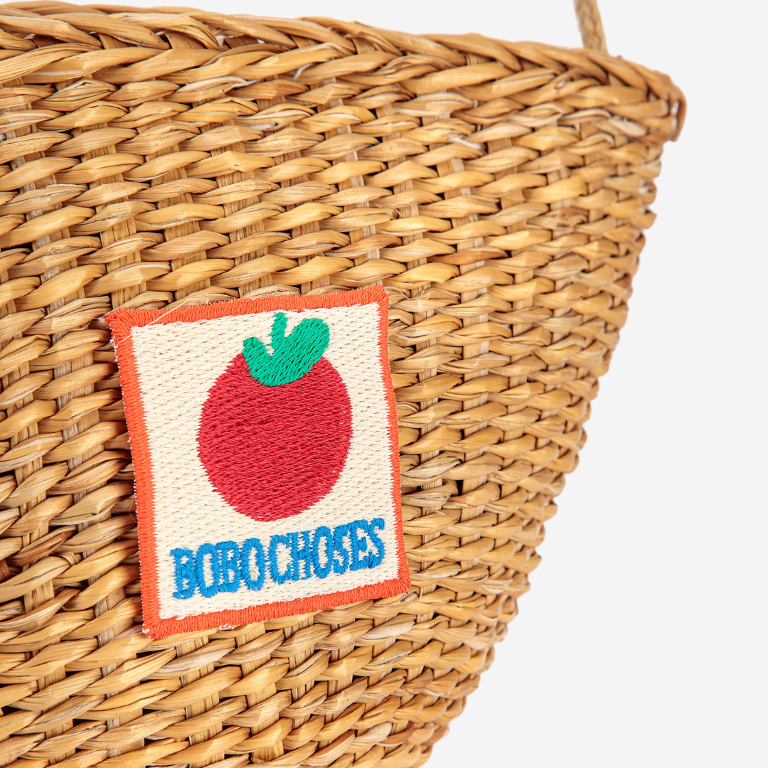 BOBO CHOSES - BC Tomato Patch raffia hand bag