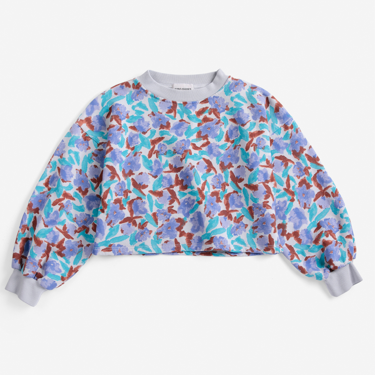 BOBO CHOSES - Watercolor all over cropped sweatshirt