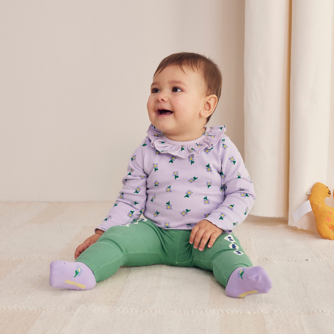 BOBO CHOSES - Baby Pansy Flower ruffle body