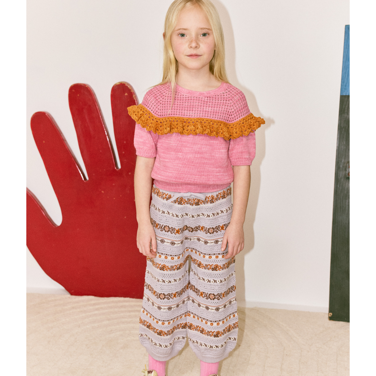 Misha&Puff - YVES JOGGER＜MIST EYELET RIBBON＞