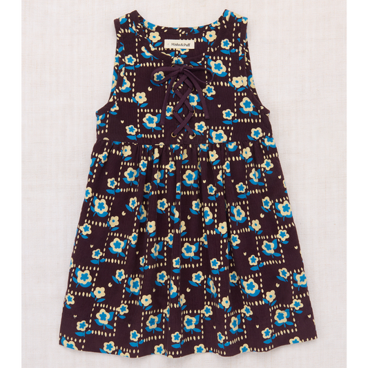 Misha&Puff - Corduroy Agatha Dress＜Raisin Windowbox＞