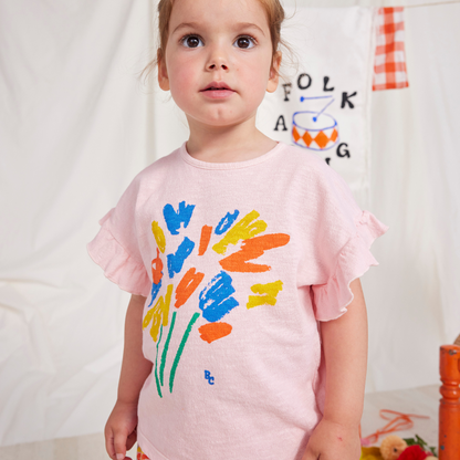 BOBO CHOSES - Baby Fireworks ruffle T-shirt