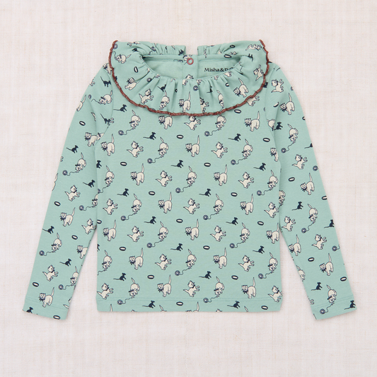 Misha&Puff - Paloma Top＜Sage Cat & Mouse＞