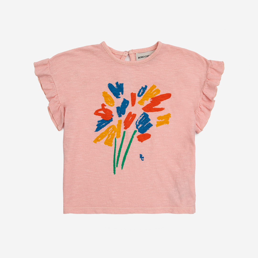 BOBO CHOSES - Baby Fireworks ruffle T-shirt