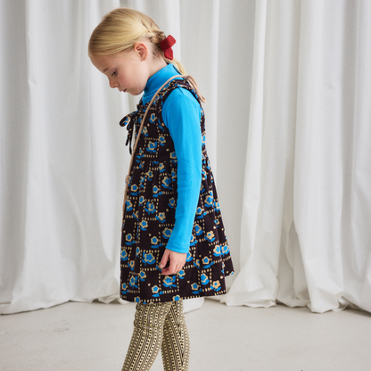 Misha&Puff - Corduroy Agatha Dress＜Raisin Windowbox＞