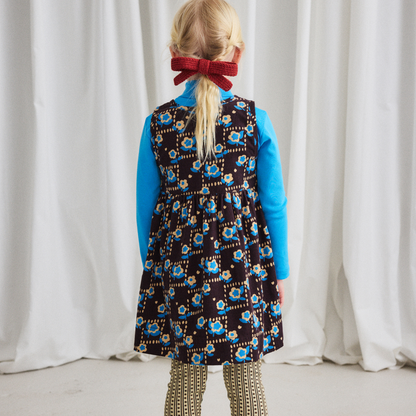 Misha&Puff - Corduroy Agatha Dress＜Raisin Windowbox＞