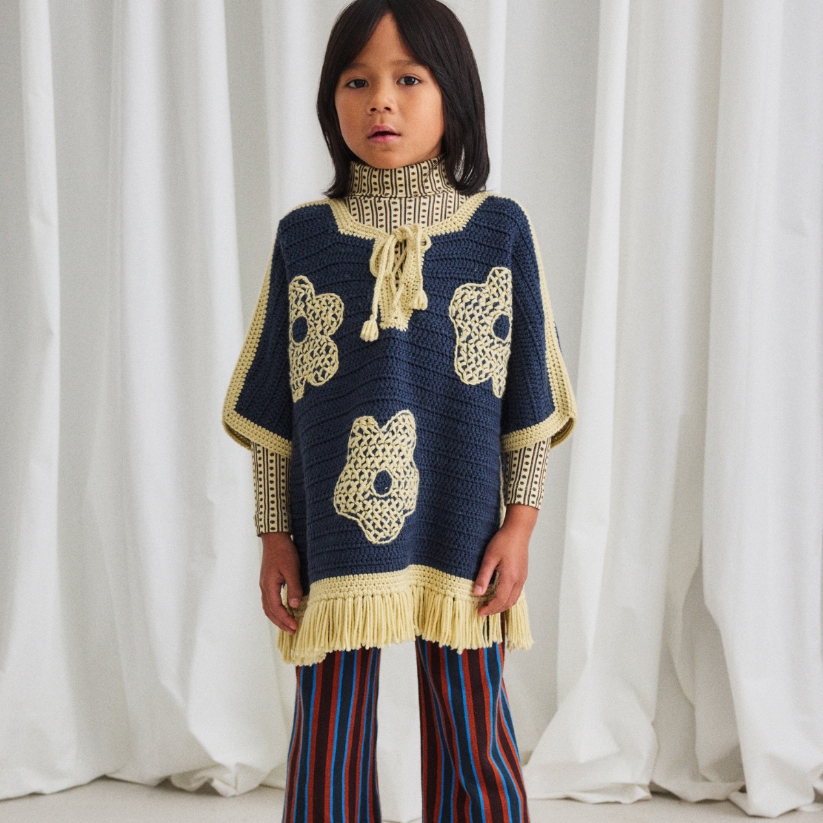 Misha&Puff - Turtleneck＜Raffia Little House Floral＞
