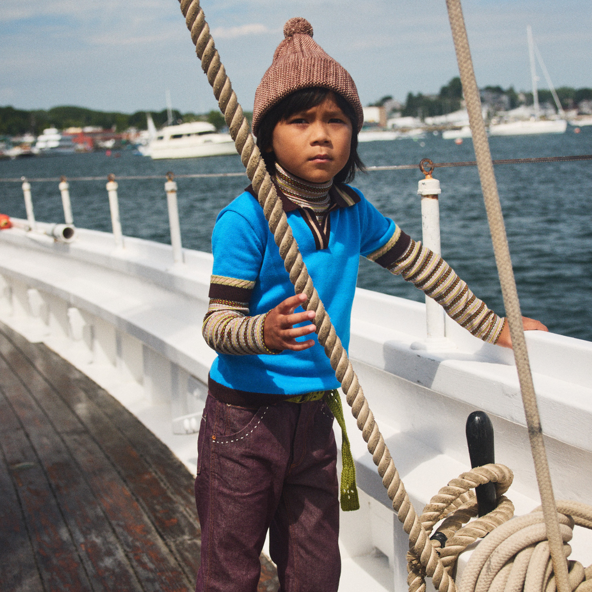 Misha&Puff - Garter Hat＜Affogato＞