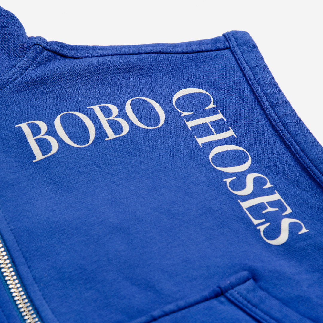 BOBO CHOSES - Bobo Choses sleeveles zipped hoodie