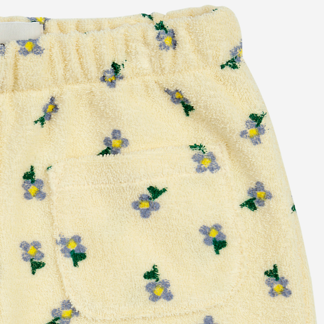 BOBO CHOSES - Baby Pansy Flower all over straight jogging pants