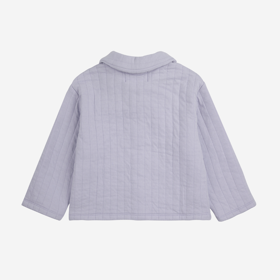 BOBO CHOSES - Baby Funny face quilted buttoned sweatshirt