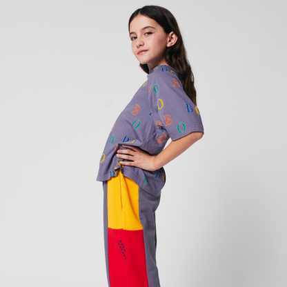 BOBO CHOSES - Multicolor Bobo all over ranglan T-shirt