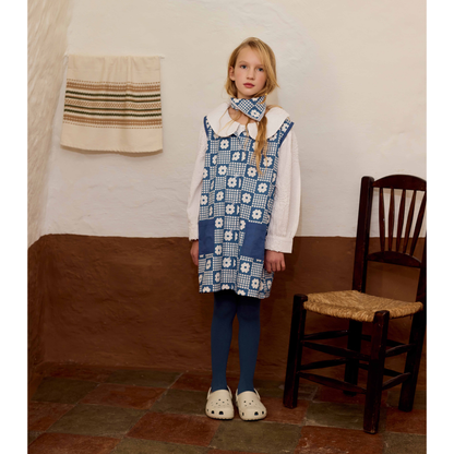 FISH&KIDS - NAVY FLOWERS RETRO DRESS