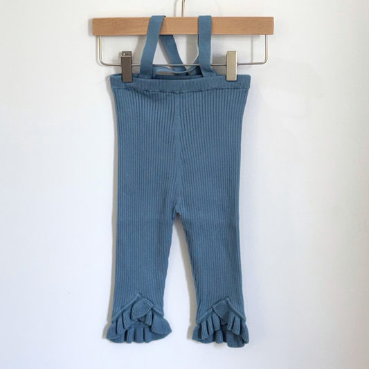 last one / süß - Frilled Knit Unitard  ＜Earth Blue＞