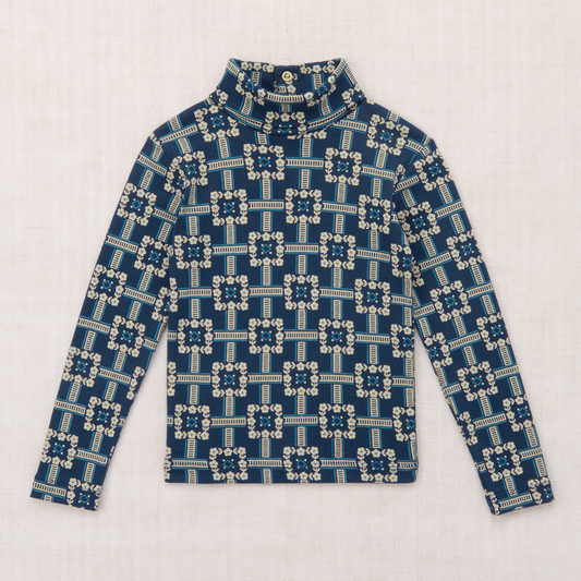 Misha&Puff - TURTLENECK＜MOONLIGHT RAILROAD FLORAL＞