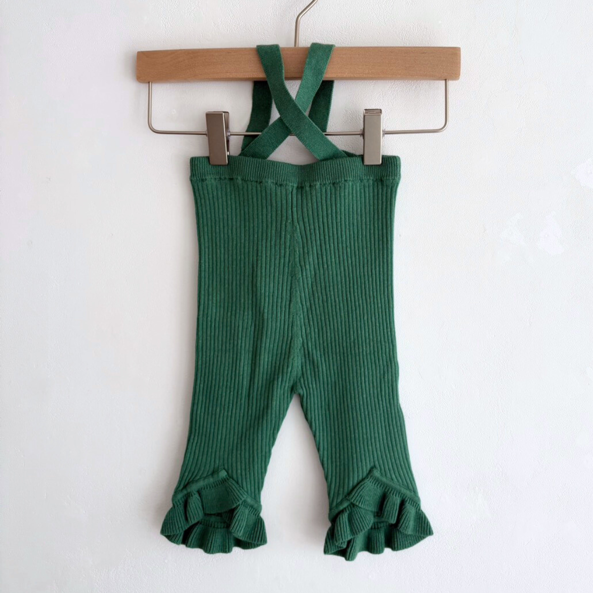 süß - Frilled Knit Unitard  ＜Green＞