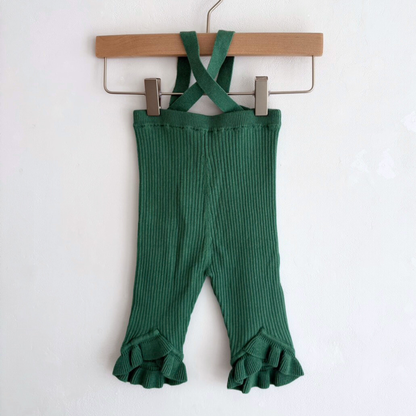 süß - Frilled Knit Unitard  ＜Green＞